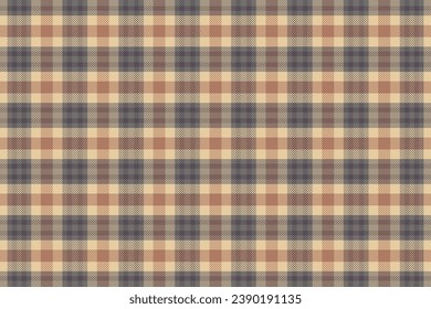 Tartan plaid pattern with texture and retro color. Vector illustration.