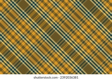 Tartán trenzado patrón con textura y color retro. Ilustración vectorial.