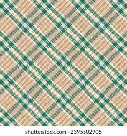 Tartan plaid pattern with texture and retro color. Vector illustration.