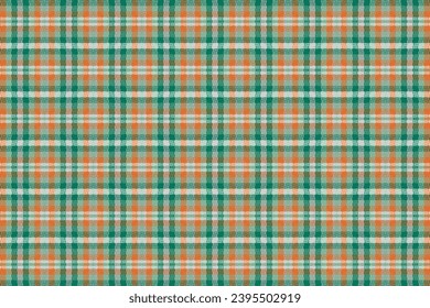 Tartan plaid pattern with texture and retro color. Vector illustration.