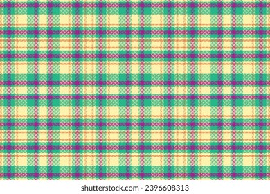 Tartan plaid pattern with texture and retro color. Vector illustration.