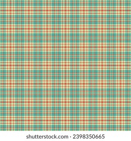 Tartán trenzado patrón con textura y color retro. Ilustración vectorial.