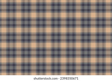 Tartan plaid pattern with texture and retro color. Vector illustration.