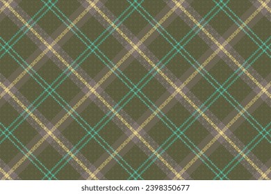 Tartan-Muster mit Textur und Retro-Farbe. Vektorgrafik.