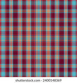 Tartan plaid pattern with texture and retro color. Vector illustration.