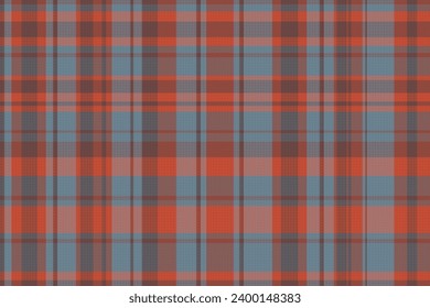 Tartan plaid pattern with texture and retro color. Vector illustration.