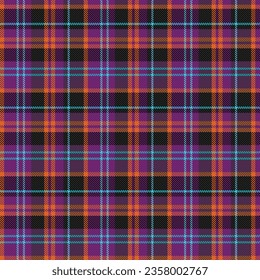 Tartan plaid pattern with texture and summer color. Vector illustration.