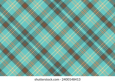 Tartan-Muster mit Textur und Sommerfarbe. Vektorgrafik.