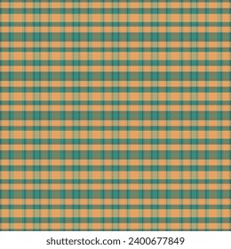 Tartan plaid pattern with texture and summer color. Vector illustration.