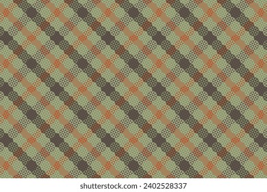 Tartan plaid pattern with texture and summer color. Vector illustration.