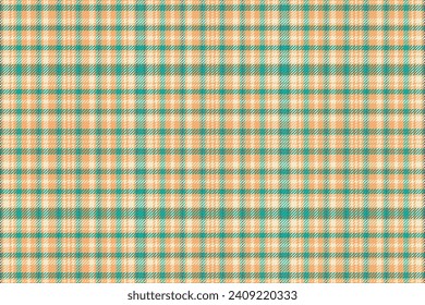 Tartán trenzado con textura y color de verano. Ilustración vectorial.
