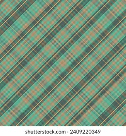 Tartán trenzado con textura y color de verano. Ilustración vectorial.