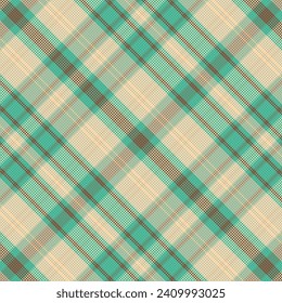 Tartan plaid pattern with texture and summer color. Vector illustration.