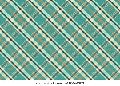 Tartan plaid pattern with texture and summer color. Vector illustration.