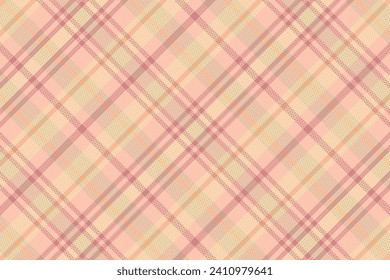 Tartan plaid pattern with texture and summer color. Vector illustration.