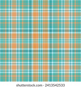  Tartan plaid pattern with texture and summer color. Vector illustration.