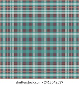 Tartan plaid pattern with texture and summer color. Vector illustration.
