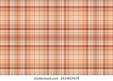 Tartan plaid pattern with texture and summer color. Vector illustration.