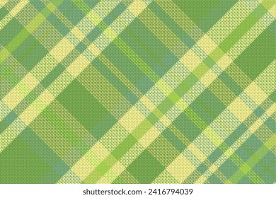 Tartán trenzado con textura y color de verano. Ilustración vectorial.