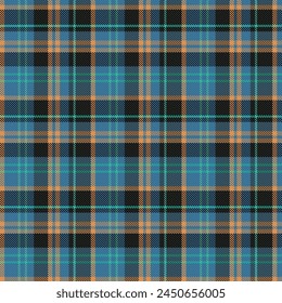Tartan plaid pattern with texture and summer color. Vector illustration.