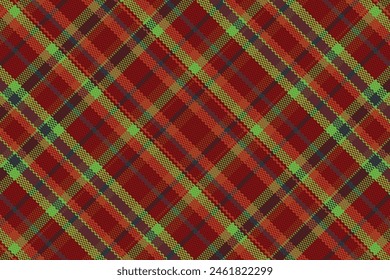 Tartan plaid pattern with texture. Vector illustration.
