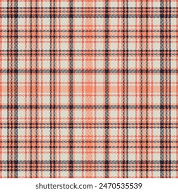 Tartan plaid pattern with texture. Vector illustration.