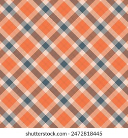 Tartan plaid pattern with texture. Vector illustration.