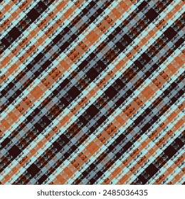 Tartan plaid pattern with texture. Vector illustration.