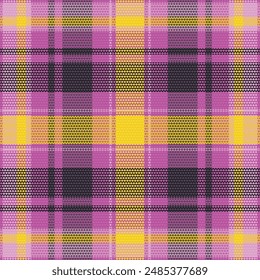 Tartan plaid pattern with texture. Vector illustration.