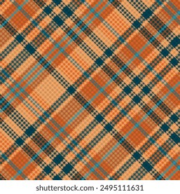 Tartan plaid pattern with texture. Vector illustration.