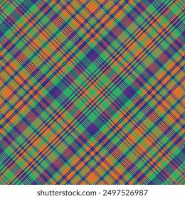 Tartan plaid pattern with texture. Vector illustration.