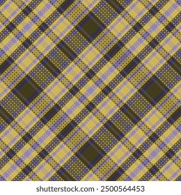 Tartan plaid pattern with texture. Vector illustration.