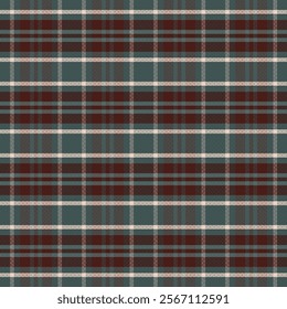 Tartan plaid pattern with texture. Vector illustration.