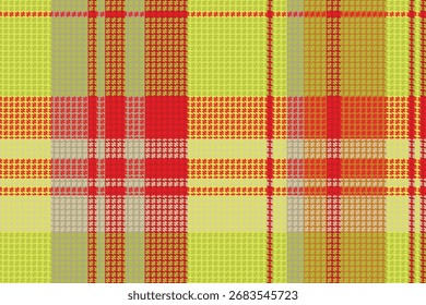 Tartan plaid pattern with texture. Vector illustration.