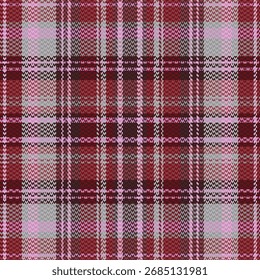 Tartan plaid pattern with texture. Vector illustration.