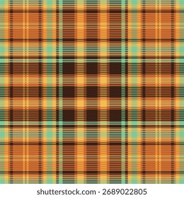 Tartan plaid pattern with texture. Vector illustration.