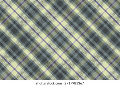 Patrón de cuadros de tartán con textura. Ilustración vectorial.