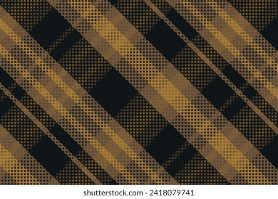 Tartan plaid pattern with texture and warm color. Vector illustration.