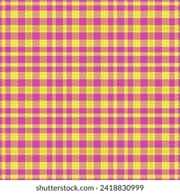 Tartan plaid pattern with texture and warm color. Vector illustration.