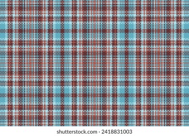 Tartan plaid pattern with texture and warm color. Vector illustration.