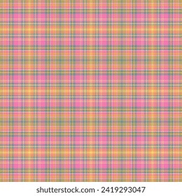 Tartan plaid pattern with texture and warm color. Vector illustration.