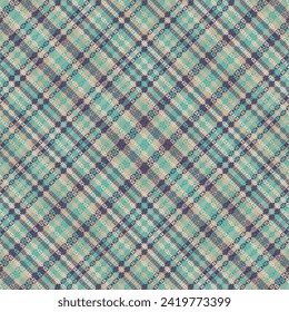 Tartan plaid pattern with texture and warm color. Vector illustration.