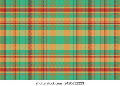 Tartan plaid pattern with texture and warm color. Vector illustration.