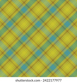 Tartan plaid pattern with texture and warm color. Vector illustration.