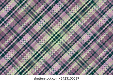 Tartan plaid pattern with texture and warm color. Vector illustration.