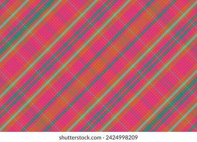Tartan plaid pattern with texture and warm color. Vector illustration.