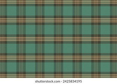 Tartan plaid pattern with texture and warm color. Vector illustration.