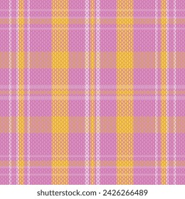 Tartan plaid pattern with texture and warm color. Vector illustration.