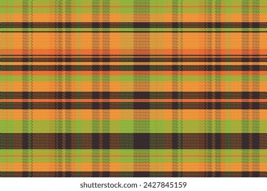 Tartan plaid pattern with texture and warm color. Vector illustration.