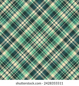Tartan plaid pattern with texture and warm color. Vector illustration.